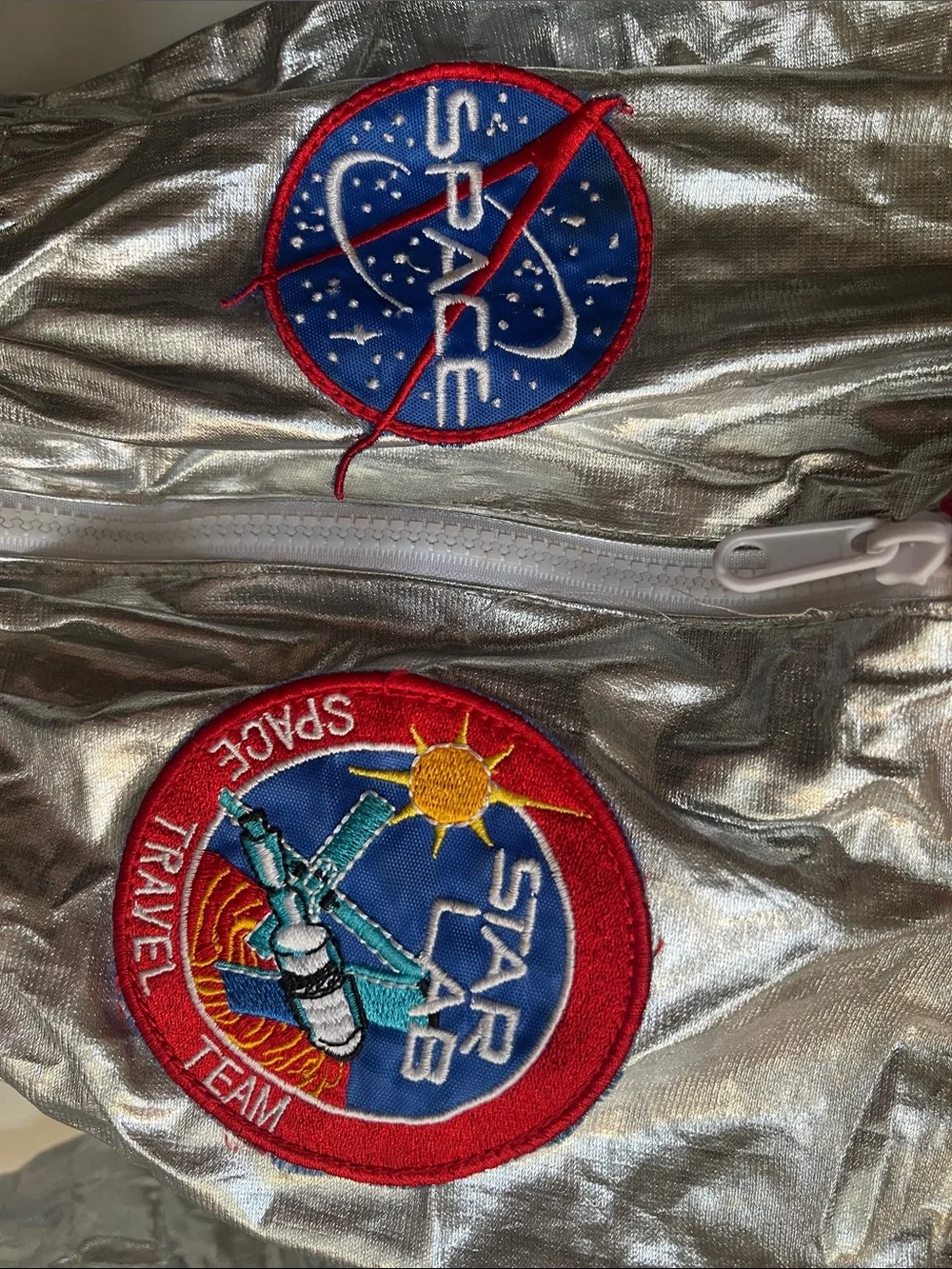 Kids Astronaut, Space-Theme Costume with Patches.  Halloween.  Dress Up.
